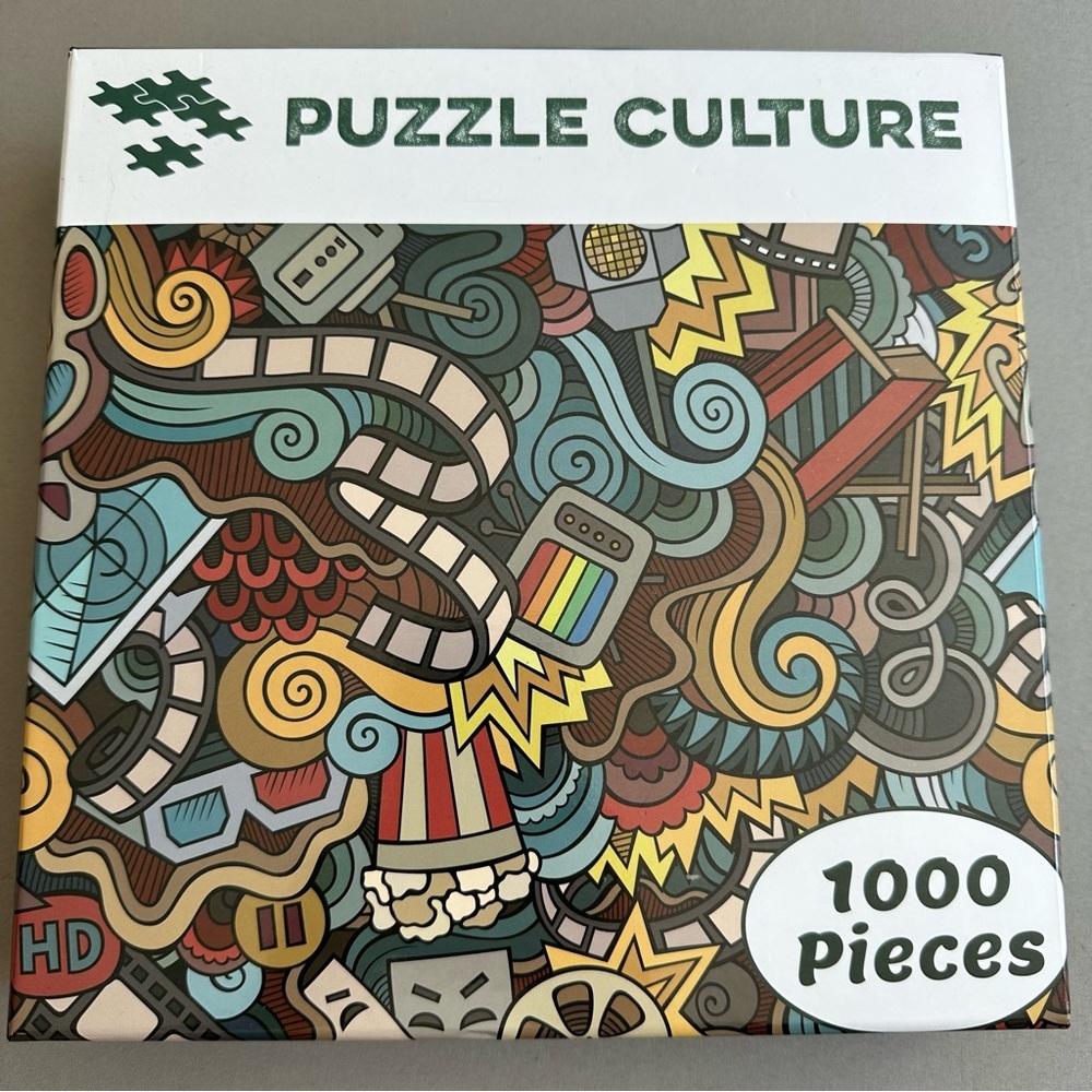 1000-Piece Colorful Doodle Jigsaw Puzzle